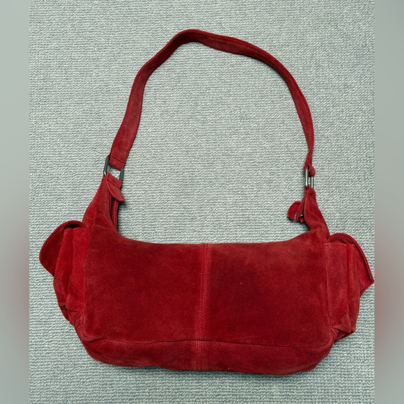 Free People Siren Suede Shoulder Bag garnet red. NWOT - Picture 3 of 5